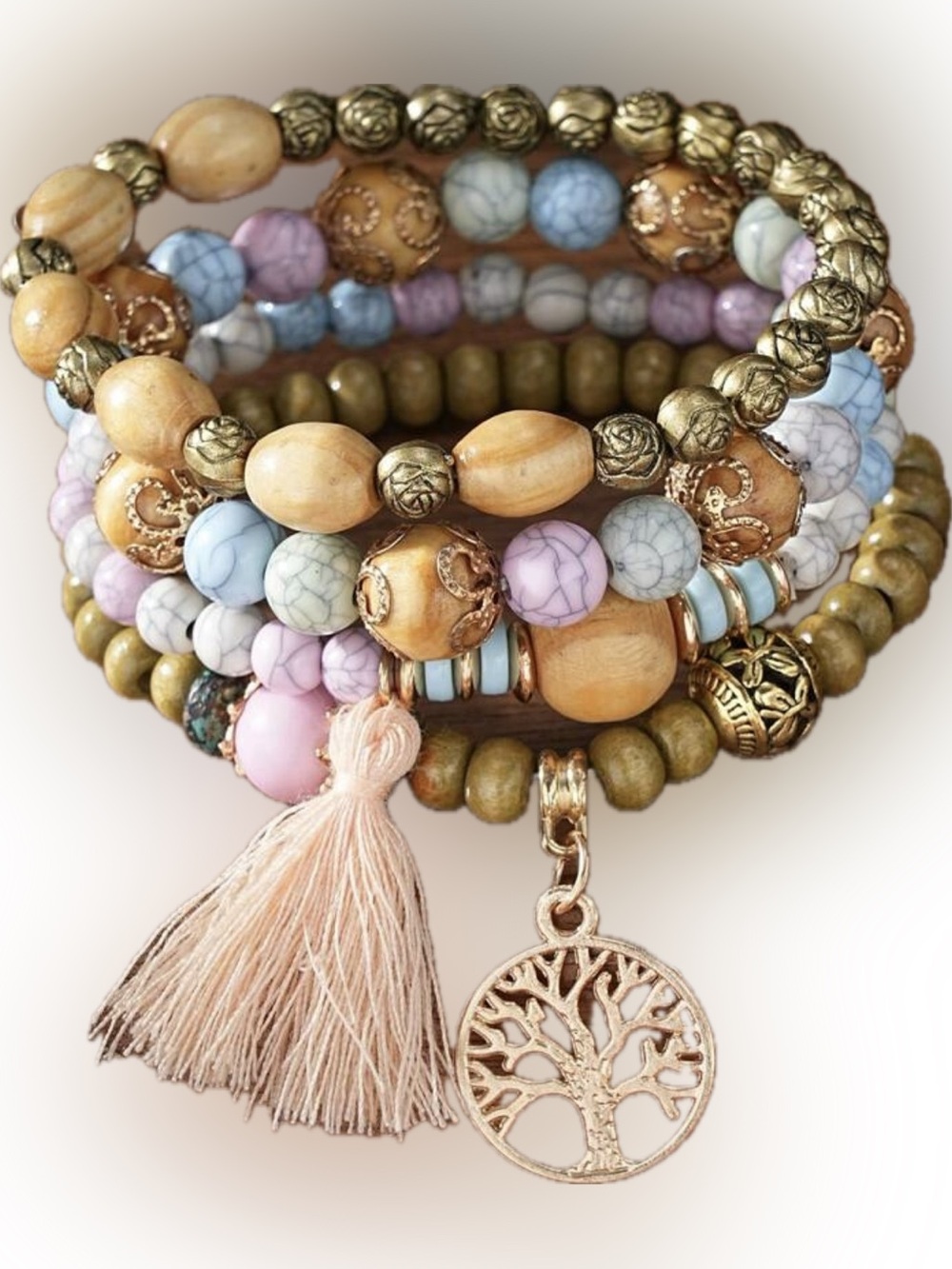 💐 Beaded Stack Bracelet 💐 - Picture 4 of 4